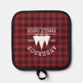 Manique Nom de famille du cabine Red Buffalo Plaid (Recto)