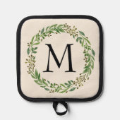 Manique Nom de famille Monogram Chic Antique Laurel Wreath (Recto)