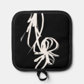 Manique Orchidée Noir : Abstrait noir et blanc (Recto)