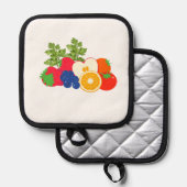 Manique Oven Mitt and Pot Holders (Recto/Verso)