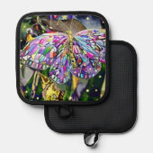 Manique Papillon Feuille d'or (Recto/Verso)