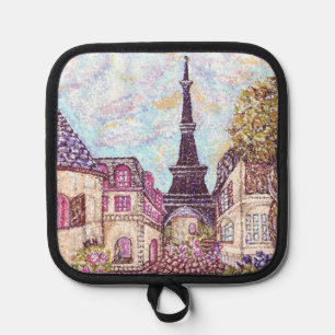 Manique Paris Tour Eiffel Inspiré Paysage Pointillisme
