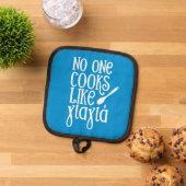 Manique Personne ne cuisine comme Yiayia Grand-mère grecqu (De haut en bas)