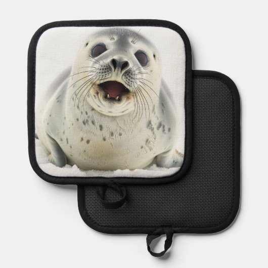 Manique Phoque pour bébé (Recto/Verso)