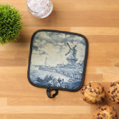 Manique Plaque hollandaise Blue Delft (De haut en bas)