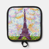 Manique Porte-poste Tour Eiffel Pointillisme (Recto)