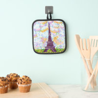Porte-poste Tour Eiffel Pointillisme