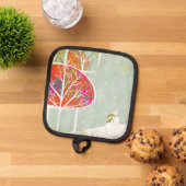 Manique Porte-pot de cuisine d'hiver Snowy Hills (De haut en bas)