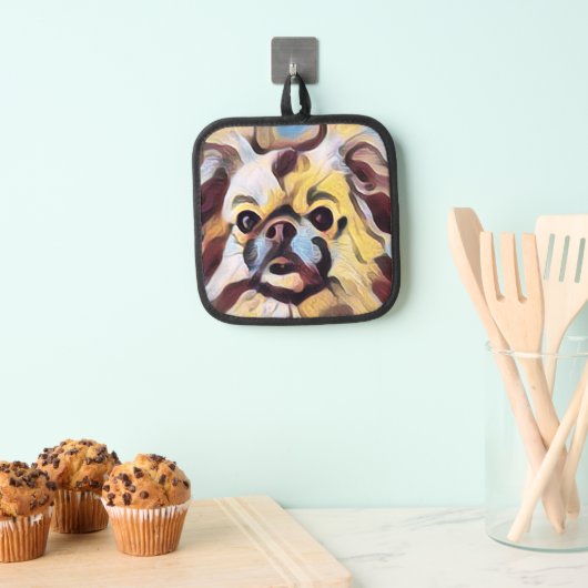 Manique Porte-pot Spaniel Tibétain (In situ (suspendu))