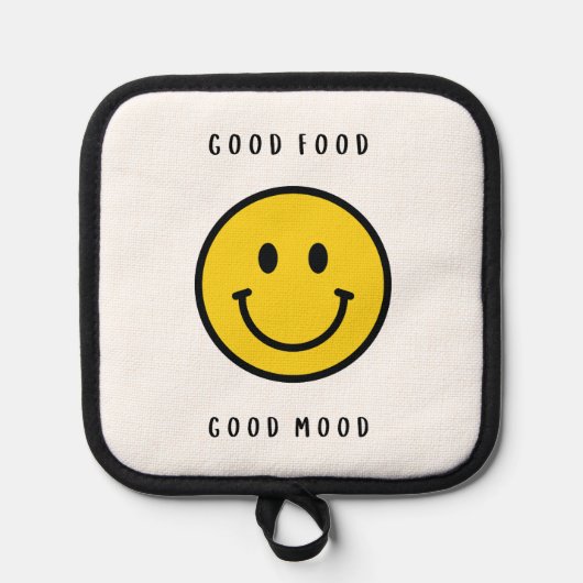 Manique Porte-pot visage smiley, visage emoji (Recto)