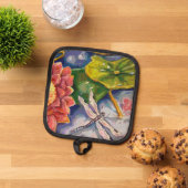 Manique Porte-pots Mitt - libellule et nacelle (De haut en bas)