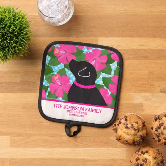 Manique Pot de chien noir de l'île Hibiscus (De haut en bas)