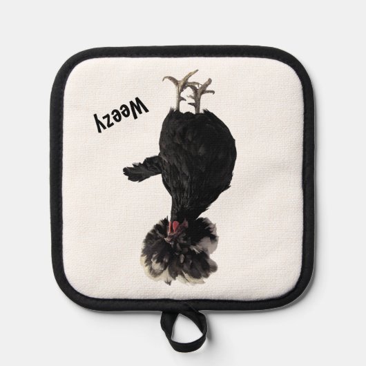 Manique Pot de poulet polonais personnalisé (Recto)