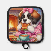 Manique Pot Holder W/ Saint Bernard (Recto)
