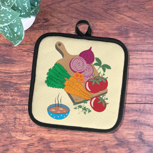 Manique Pot Pot Jaune Soupe de légumes