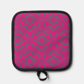 Manique Pot Pot Porte-Four Gray rose Moderne (Recto)