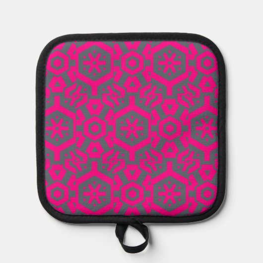 Manique Pot Pot Porte-Four Gray rose Moderne (Recto)