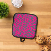 Manique Pot Pot Porte-Four Gray rose Moderne (De haut en bas)