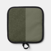 Manique Pot-Pot Vert Moss Deux Tons - Personnalisable (Recto)