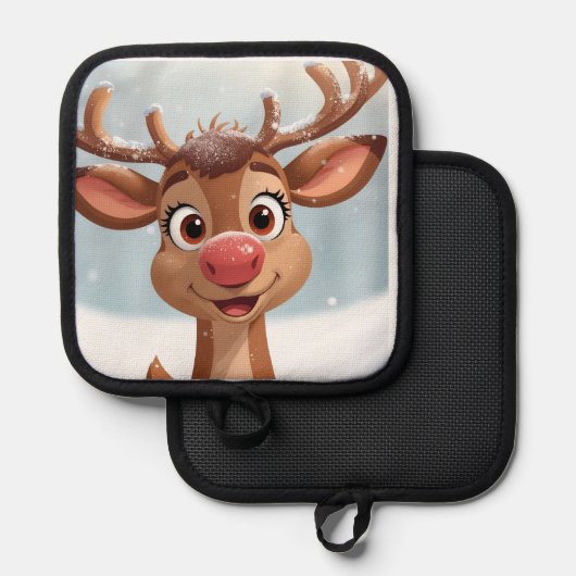 Manique Potholder with Christmas design (Recto/Verso)