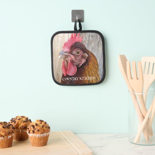 Manique Poule rouge Country Kitchen (In situ (suspendu))