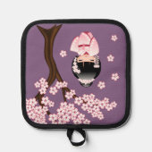 Manique Poupée blanche Kimono Kokeshi mignonne Geisha fill (Recto)