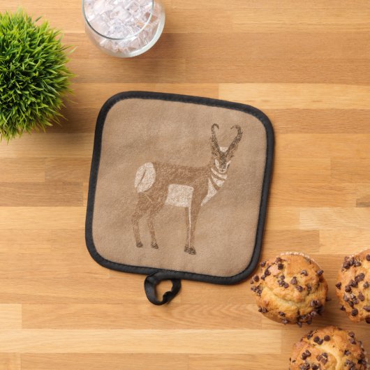 Manique Pronghorn Sud-Ouest Antelope Tan (De haut en bas)