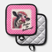 Manique Pucker Up Buttercup ! Porte-pots et Mitt au four (Recto/Verso)