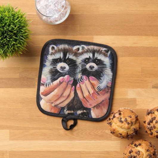 Manique Raccoon et aide Pot-Holders (De haut en bas)
