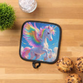 Manique Rainbow Winged Prancing Unicorn (De haut en bas)