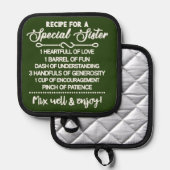 Manique Recette Inspirante Pour Une Soeur Spéciale (Recto/Verso)