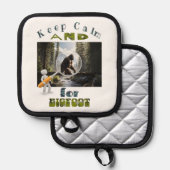 Manique Restez calme et recherchez Bigfoot meilleur bigfoo (Recto/Verso)