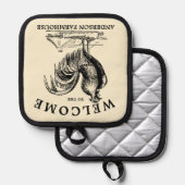 Manique Rooster de l'époque victorienne Ferme Maison Bienv (Recto/Verso)