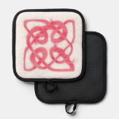 Manique ROSE CELTIC KNOT Pot Titulaire (Recto/Verso)