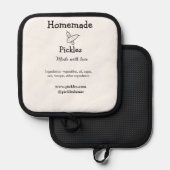 Manique Sachets maison faits avec amour ajouter texte site (Recto/Verso)
