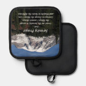 Manique Sérénité Prière Mont Rainier Paysage (Recto/Verso)