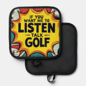 Manique Si Vous Voulez Que J'Écoute Talk Golf Don (Recto/Verso)