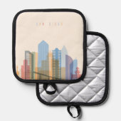 Manique Skyline de la ville de San Diego (Recto/Verso)