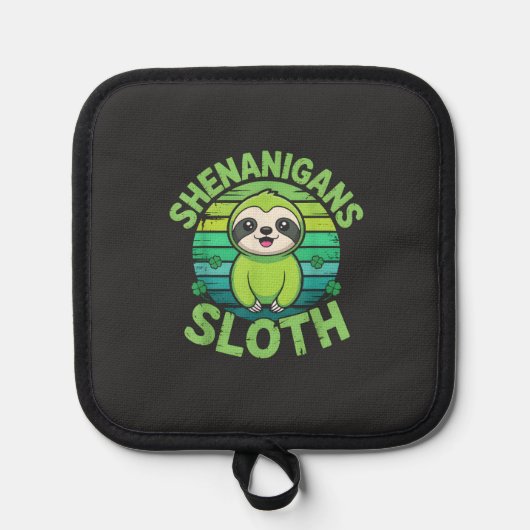 Manique Sloth St Patricks Day Sloth Shenanigans Cute Anima (Recto)