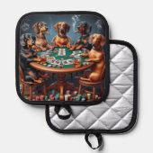 Manique Soirée de poker teckel (Recto/Verso)