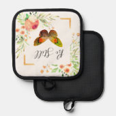 Manique Soyez immobile floral   (Recto/Verso)