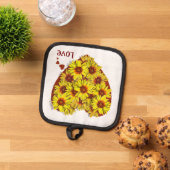 Manique Sunflower Heart Pot Holder (De haut en bas)