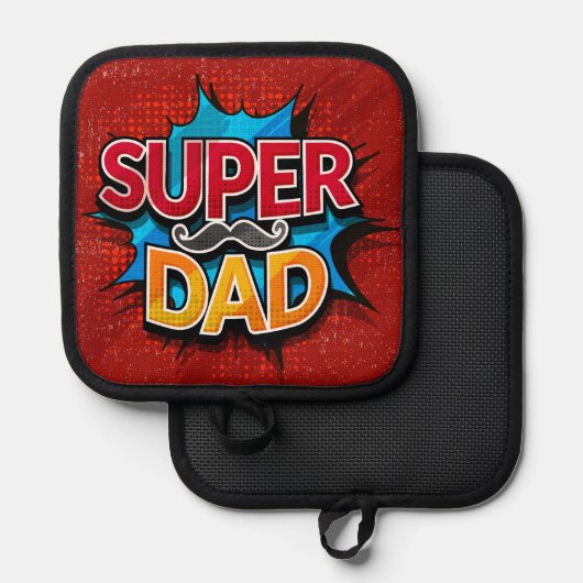 Manique Super Papa Mustache Grunge moderne (Recto/Verso)