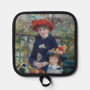 Manique Sur la terrasse, portrait impressionniste, Renoir
