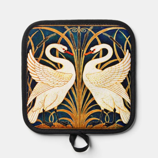 Manique Swan and Rush and Iris, fine art, (Recto)