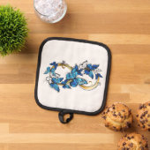 Manique Symbol Infinity of Blue Morpho Butterflies (De haut en bas)