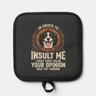 Manique T-Shirt Chien Opinion Drôle Insulte
