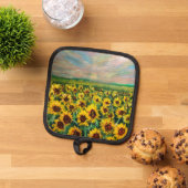 Manique Terrain de tournesol à Sunrise (De haut en bas)