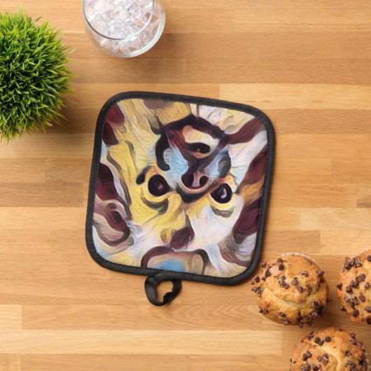 Manique Tibetan Spaniel Pot Holder (De haut en bas)