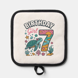 Manique Tortue de mer fille d'anniversaire 7e anniversaire